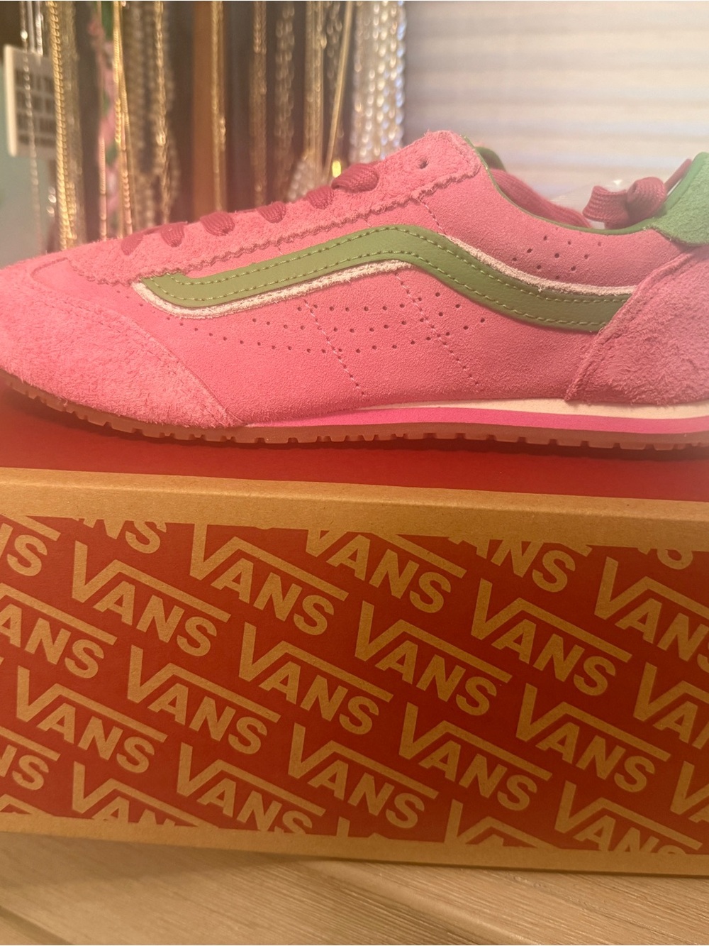 Vans Super Lowpro in Fizz Pink Bright Green NIB - Picture 4 of 8